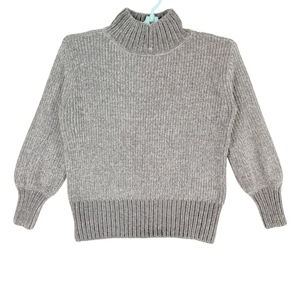 Cynthia Rowley Women's Pullover Ribbed Gray Turtleneck Sweater Size Small - Picture 1 of 10